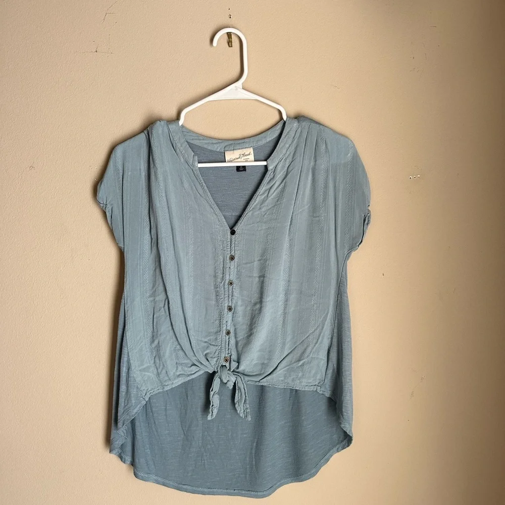 Universal Thread Short Sleeve Button-Up - Picture 1 of 6